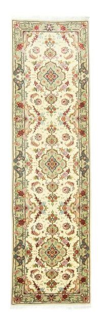 Tapis de couloir Tapis persan - Tabriz - 303 x 83 cm - beige