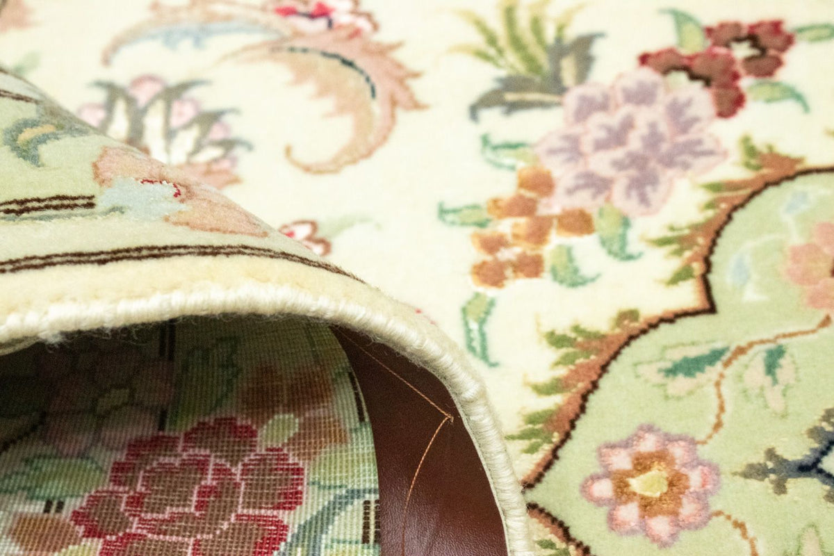 Tapis de couloir Tapis persan - Tabriz - 303 x 83 cm - beige