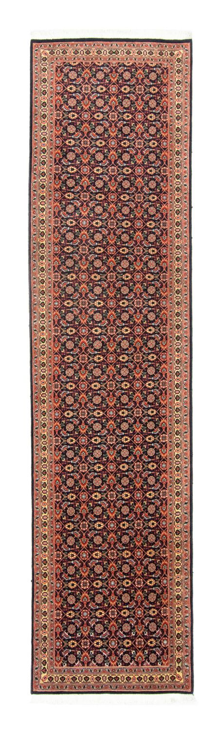 Tapis de couloir Tapis persan - Bidjar - 300 x 73 cm - bleu foncé
