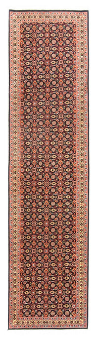 Tapis de couloir Tapis persan - Bidjar - 300 x 75 cm - bleu