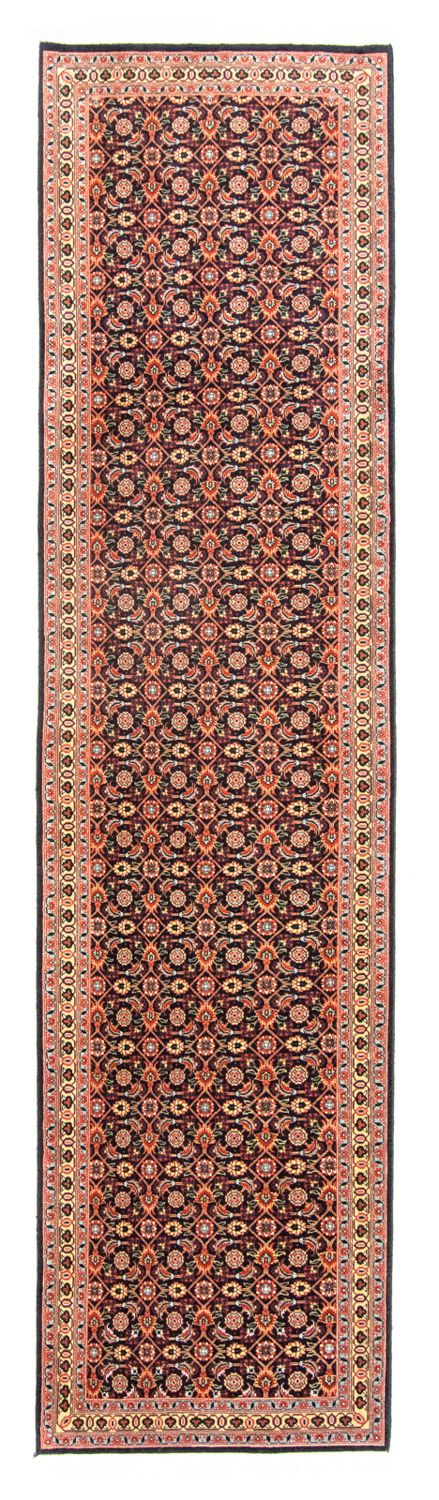 Tapis de couloir Tapis persan - Bidjar - 300 x 75 cm - bleu