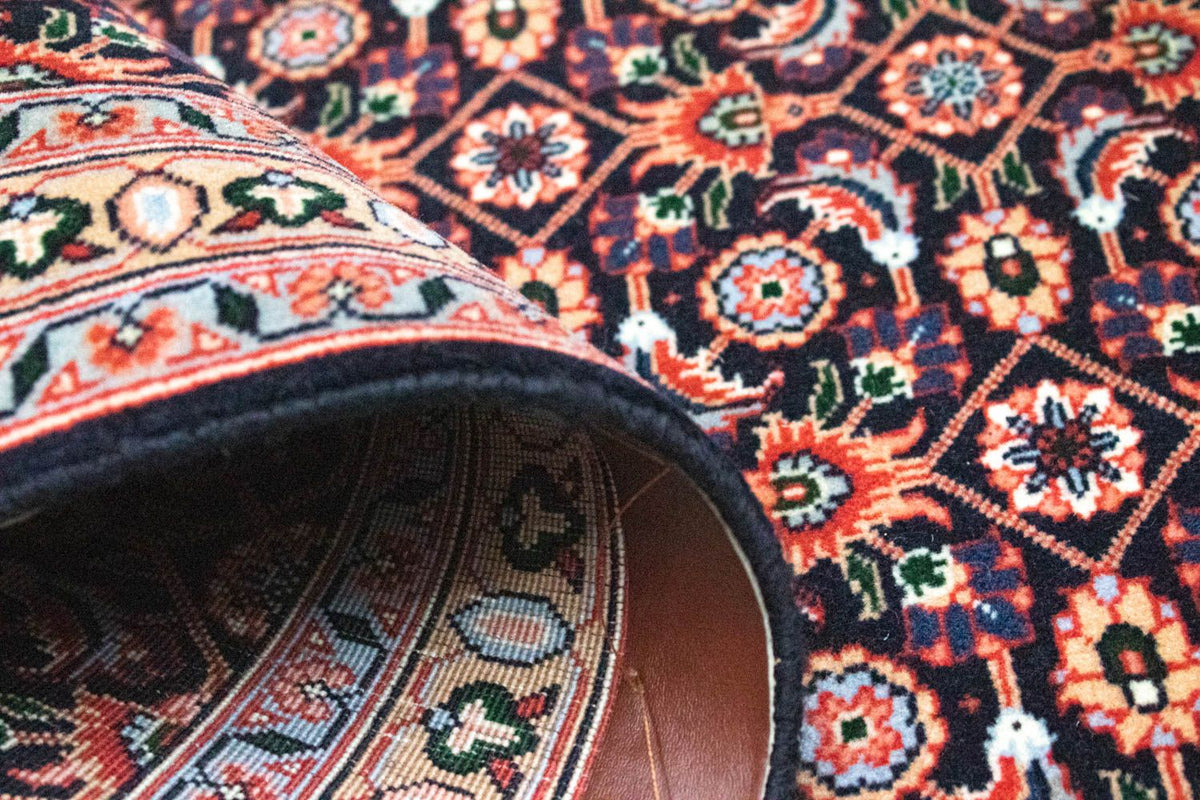 Tapis de couloir Tapis persan - Tabriz - Royal - 297 x 72 cm - bleu