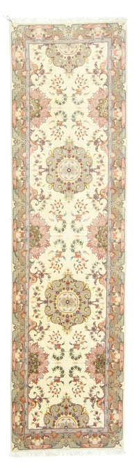 Tapis de couloir Tapis persan - Tabriz - 337 x 90 cm - beige