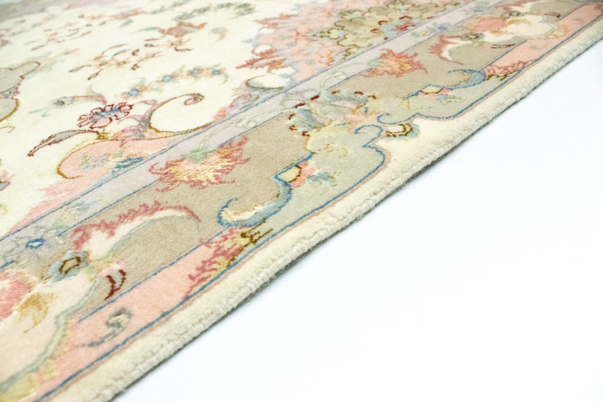 Tapis de couloir Tapis persan - Tabriz - 337 x 90 cm - beige