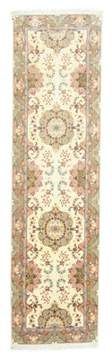 Tapis de couloir Tapis persan - Tabriz - 339 x 91 cm - beige