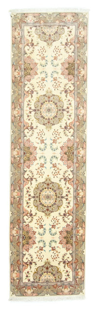 Tapis de couloir Tapis persan - Tabriz - 339 x 91 cm - beige