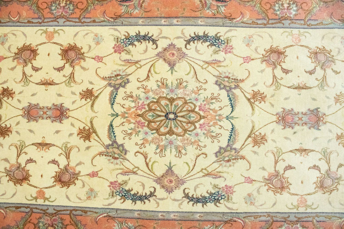 Tapis de couloir Tapis persan - Tabriz - 294 x 83 cm - beige