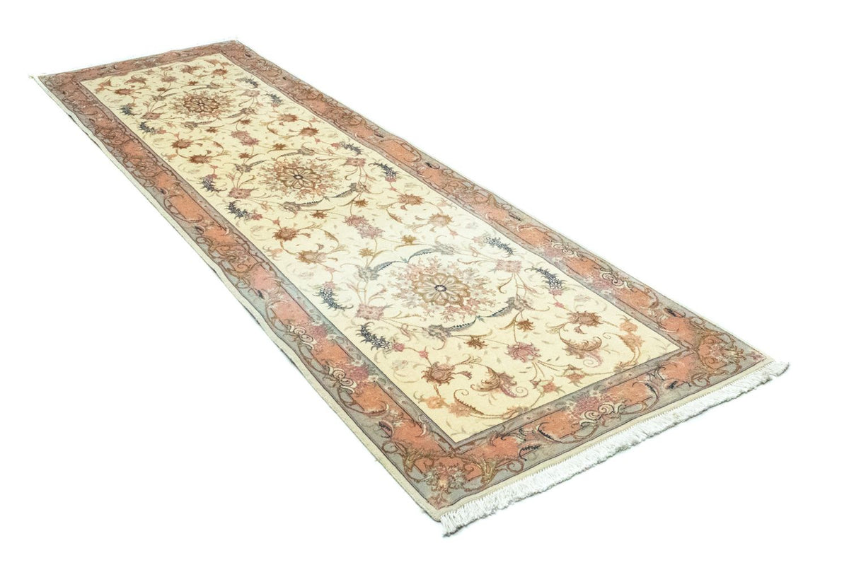 Tapis de couloir Tapis persan - Tabriz - 294 x 83 cm - beige