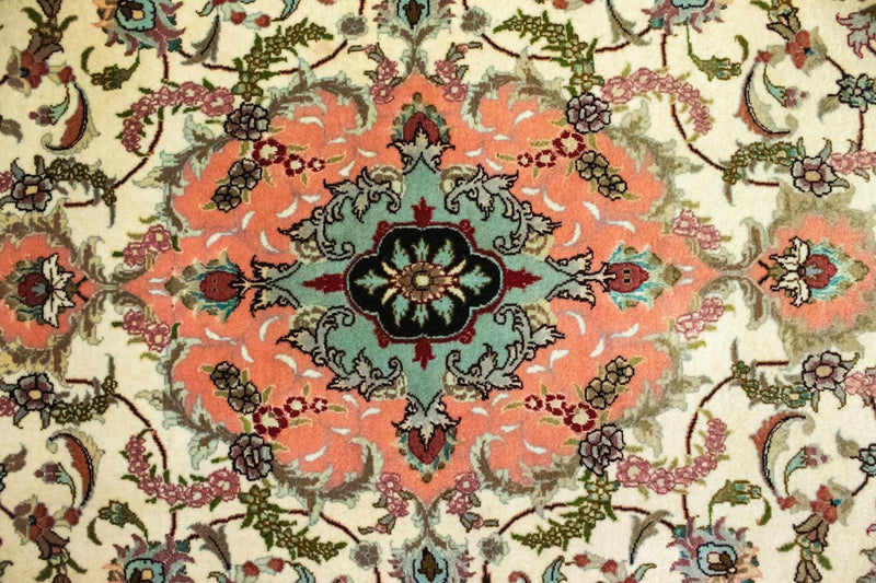 Tapis de couloir Tapis persan - Tabriz - 322 x 87 cm - beige