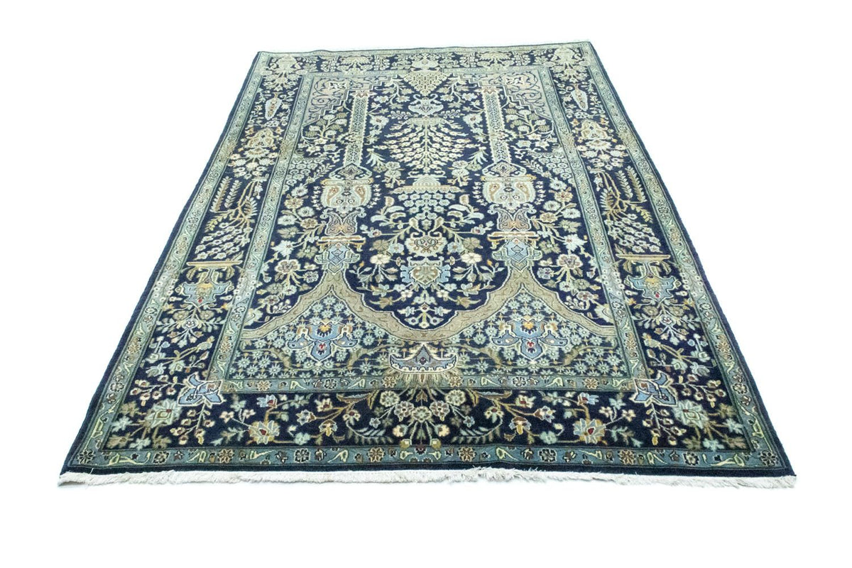Tapis persan - Tabriz - 222 x 140 cm - bleu
