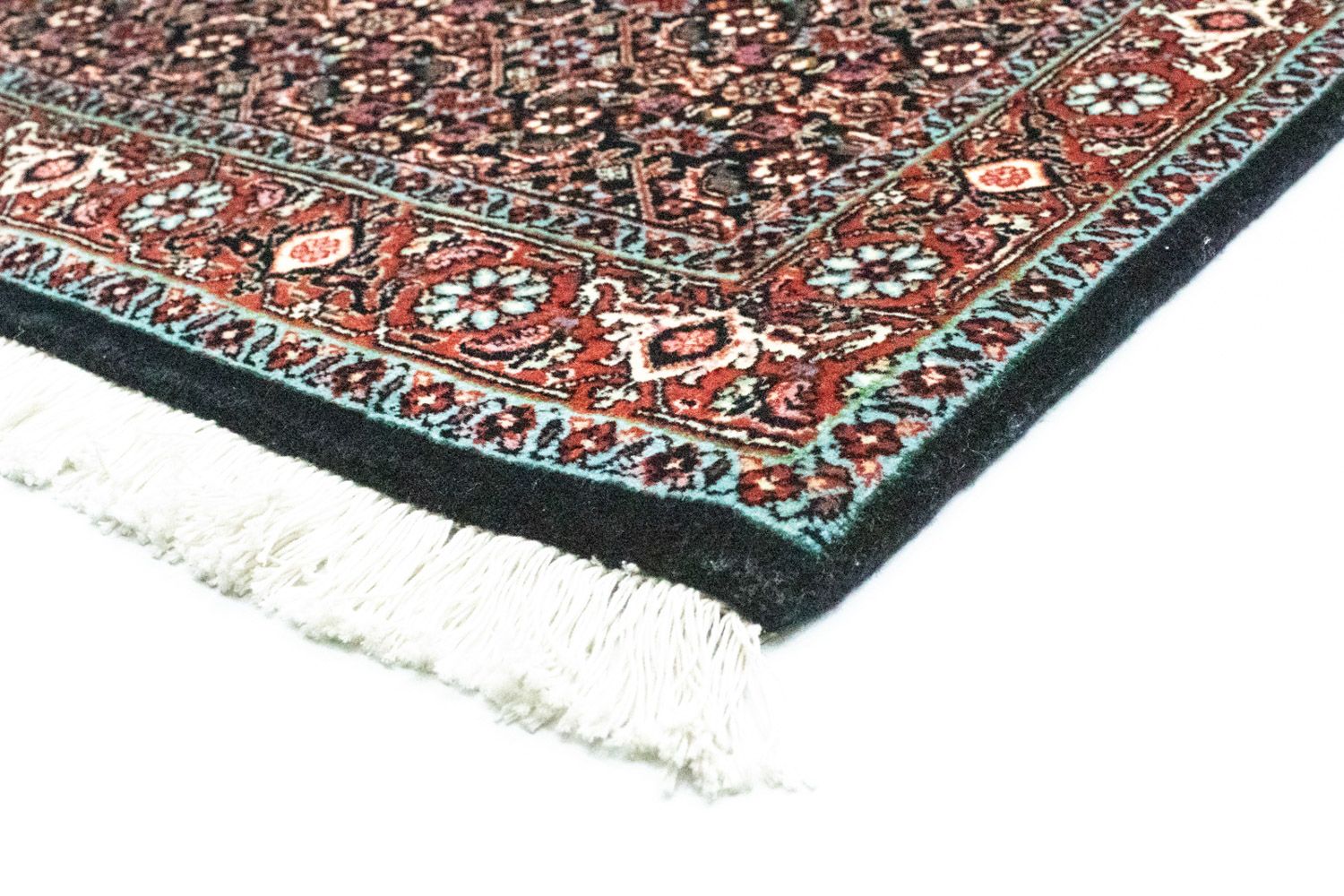 Tapis de couloir Tapis persan - Bidjar - 298 x 84 cm - bleu