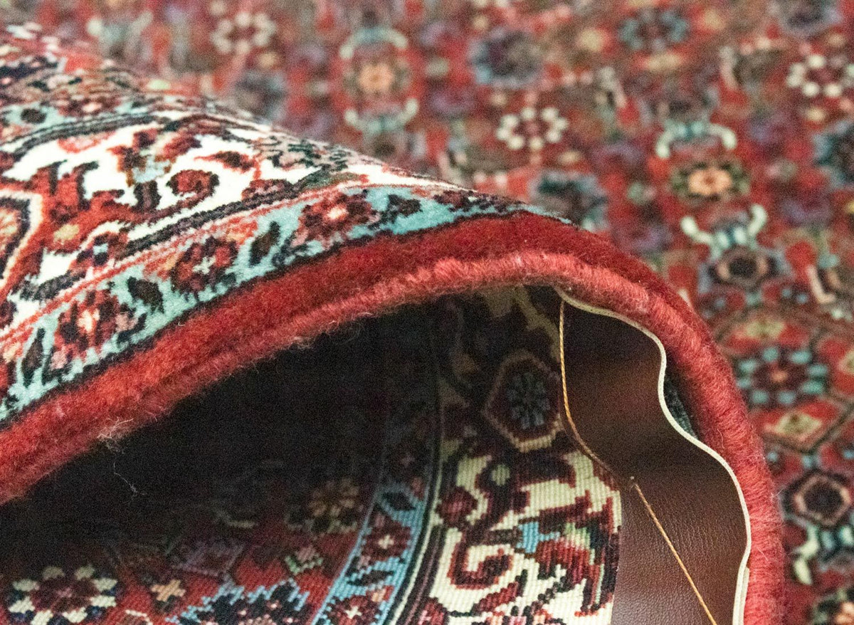 Tapis de couloir Tapis persan - Bidjar - 297 x 90 cm - rouge