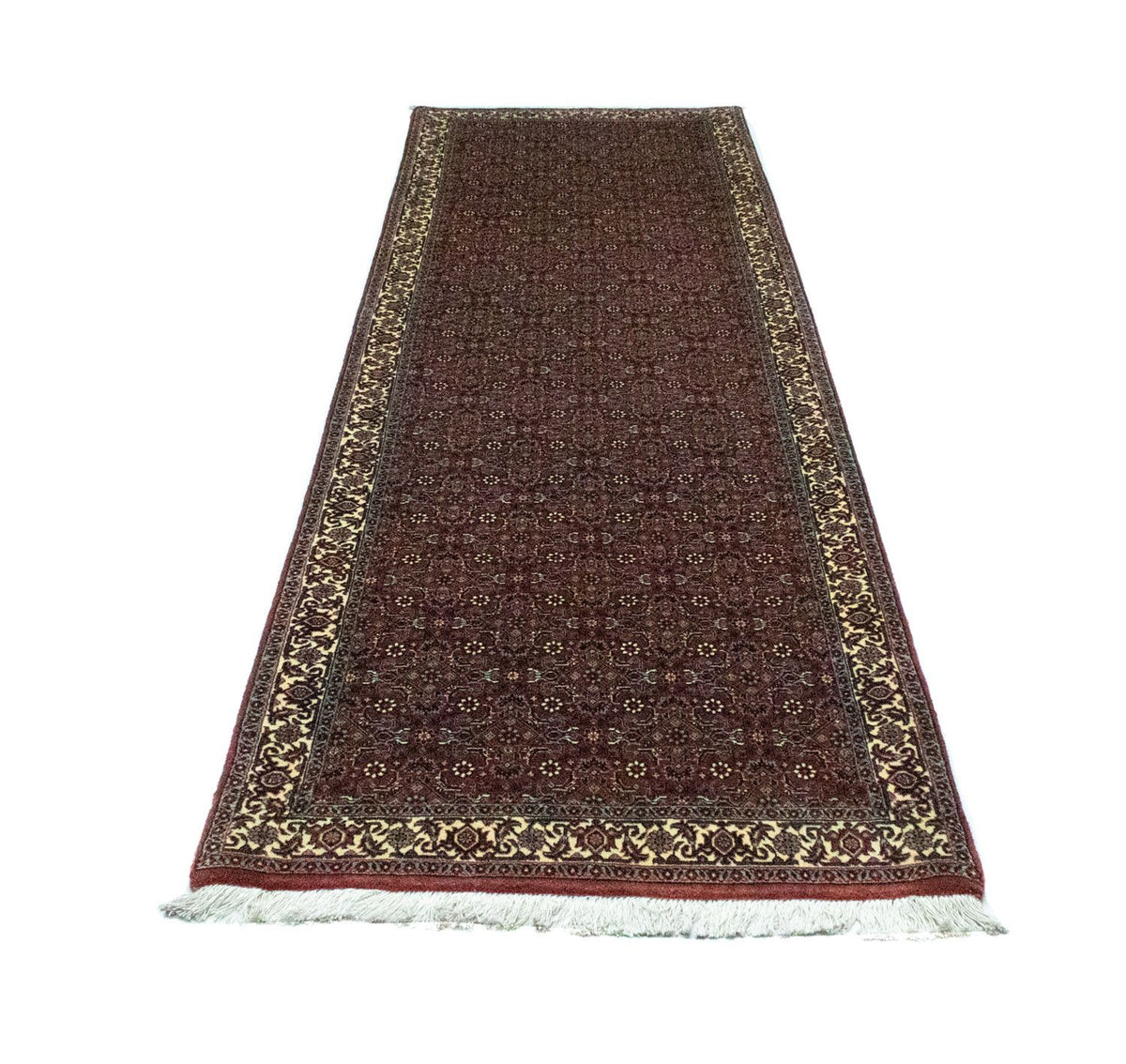 Tapis de couloir Tapis persan - Bidjar - 297 x 90 cm - rouge