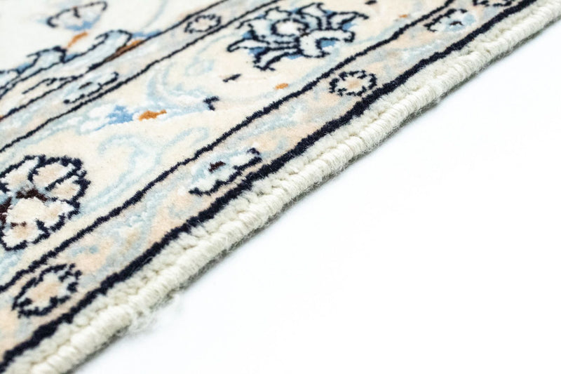 Tapis de couloir Tapis persan - Nain - Royal - 295 x 81 cm - blanc naturel