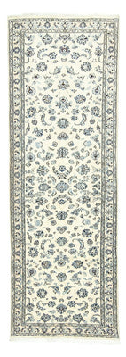 Tapis de couloir Tapis persan - Nain - Royal - 295 x 90 cm - blanc naturel