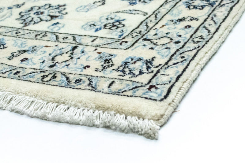 Tapis de couloir Tapis persan - Nain - Royal - 295 x 90 cm - blanc naturel