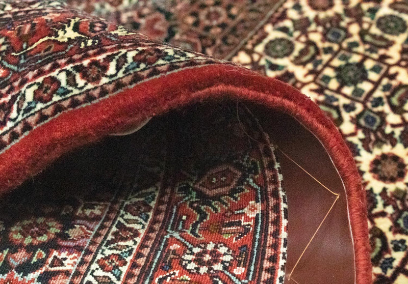 Tapis de couloir Tapis persan - Bidjar - 298 x 83 cm - marron
