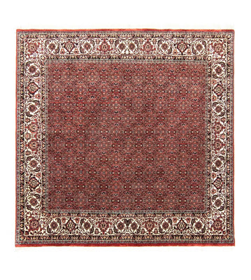 Tapis persan - Bidjar carré  - 203 x 201 cm - rouge