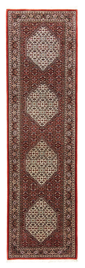 Tapis de couloir Tapis persan - Bidjar - 317 x 88 cm - rouge