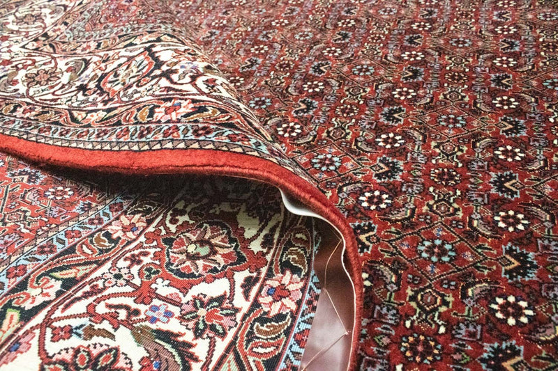 Tapis persan - Bidjar - 296 x 202 cm - rouge