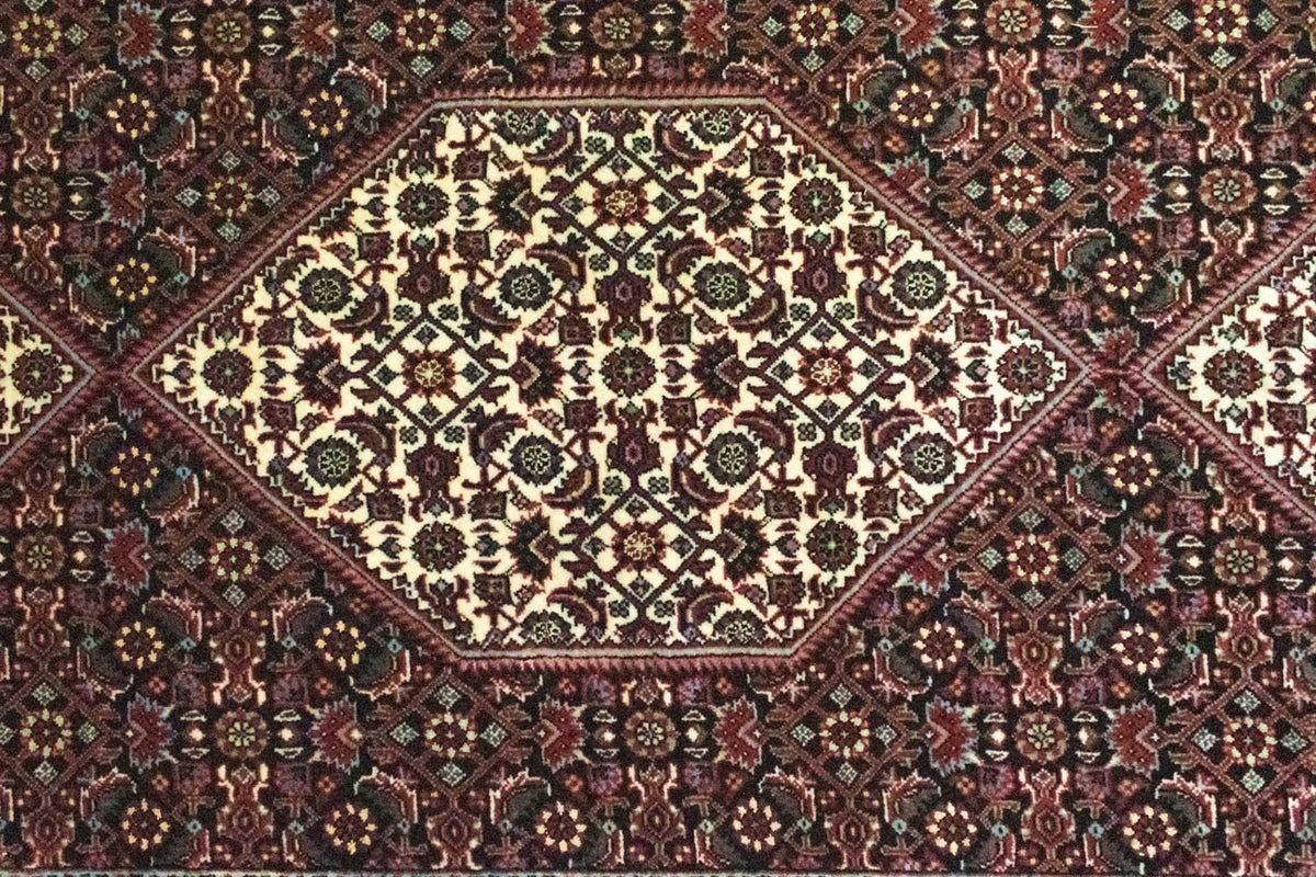 Tapis de couloir Tapis persan - Bidjar - 327 x 83 cm - noir