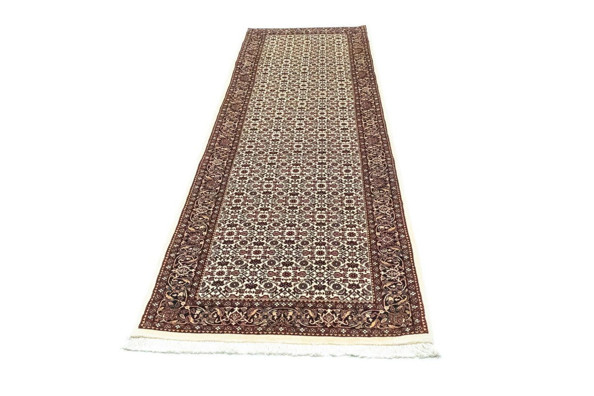 Tapis de couloir Tapis persan - Bidjar - 288 x 85 cm - beige