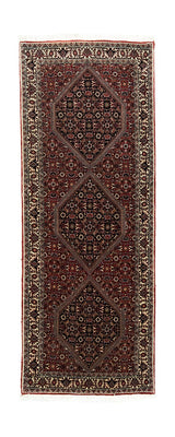 Tapis de couloir Tapis persan - Bidjar - 200 x 76 cm - rouge
