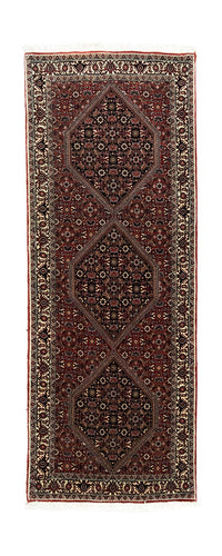 Tapis de couloir Tapis persan - Bidjar - 200 x 76 cm - rouge
