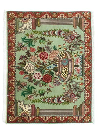 Tapis persan - Tabriz - Royal - 83 x 62 cm - vert