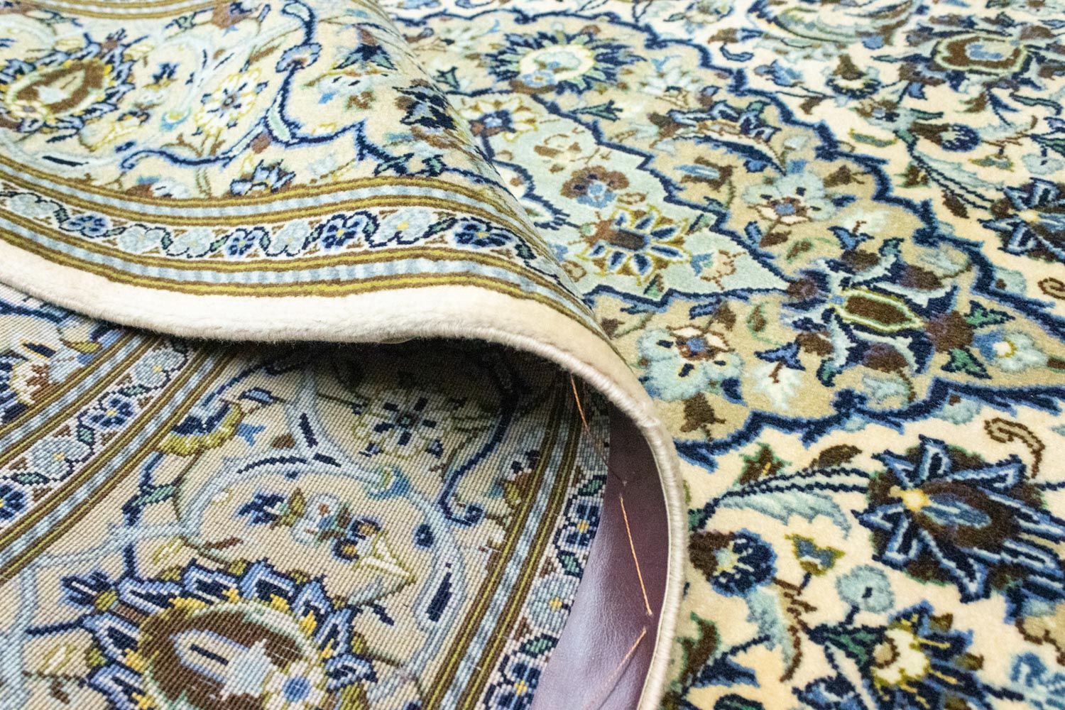 Tapis persan - Keshan - 230 x 137 cm - beige