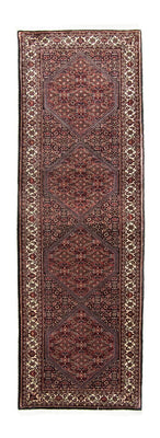 Tapis de couloir Tapis persan - Bidjar - 252 x 79 cm - bleu