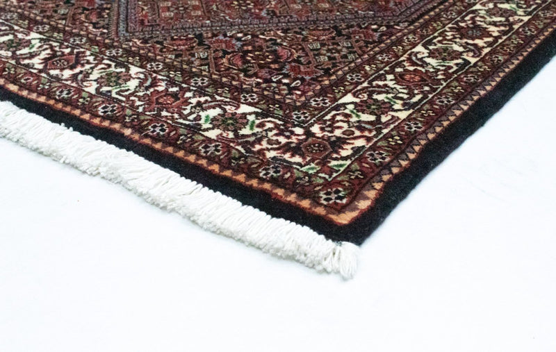 Tapis de couloir Tapis persan - Bidjar - 252 x 79 cm - bleu