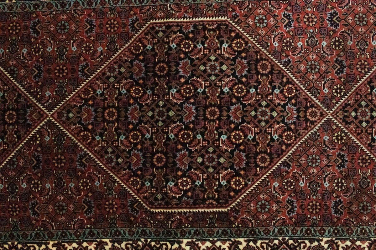 Tapis de couloir Tapis persan - Bidjar - 213 x 78 cm - marron