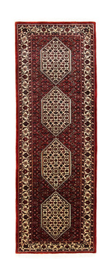 Tapis de couloir Tapis persan - Bidjar - 226 x 75 cm - rouge