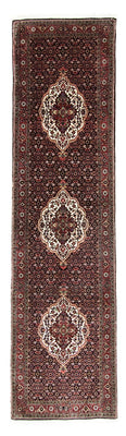 Tapis de couloir Tapis persan - Bidjar - 309 x 80 cm - bleu