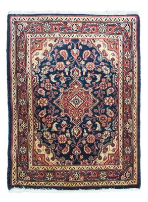 Tapis persan - Classique - 92 x 70 cm - bleu