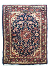 Tapis persan - Classique - 92 x 70 cm - bleu