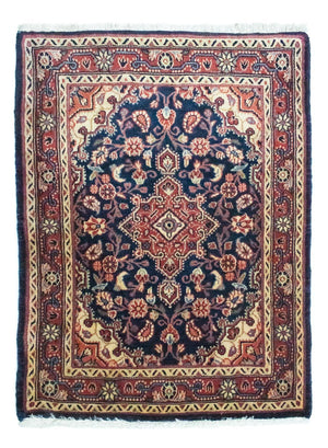 Tapis persan - Classique - 92 x 70 cm - bleu