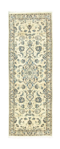 Tapis de couloir Tapis persan - Nain - 200 x 70 cm - blanc naturel