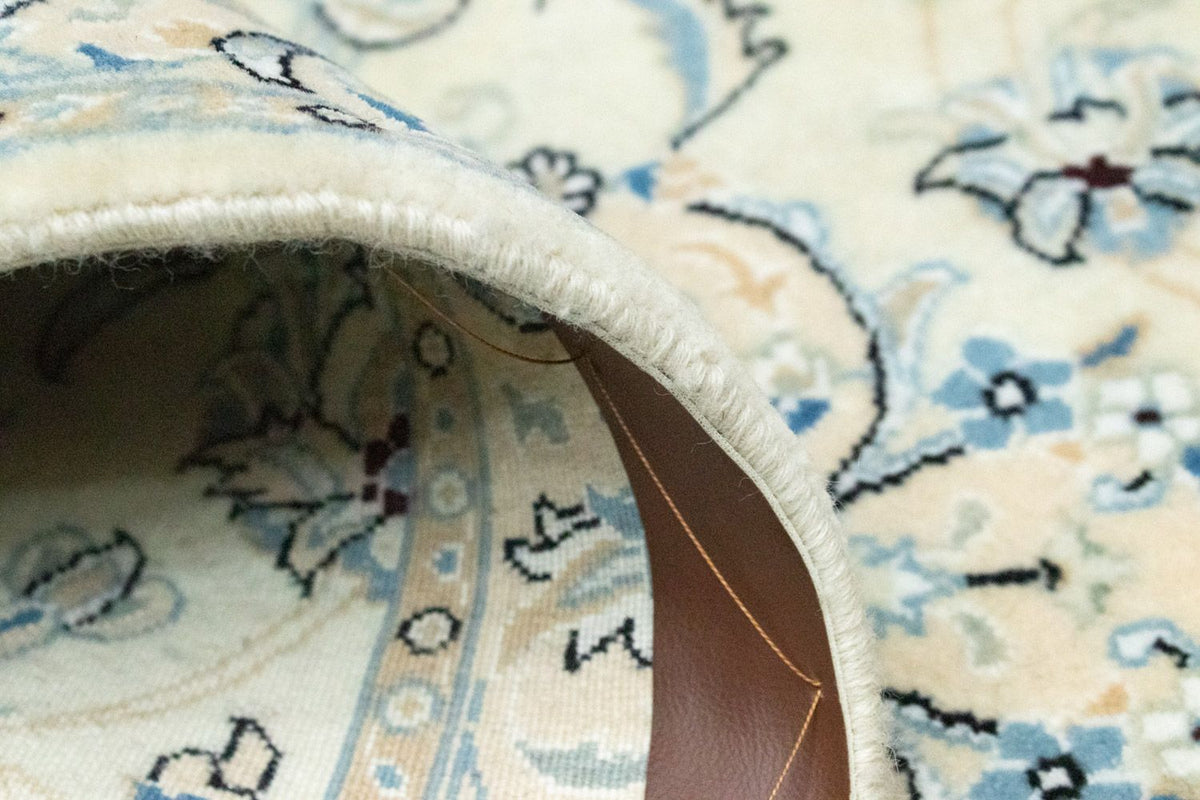 Tapis de couloir Tapis persan - Nain - 200 x 70 cm - blanc naturel