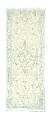 Tapis de couloir Tapis persan - Nain - 250 x 72 cm - blanc naturel