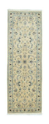 Tapis de couloir Tapis persan - Nain - 207 x 68 cm - blanc naturel