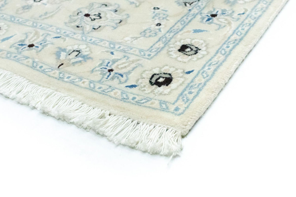 Tapis de couloir Tapis persan - Nain - 207 x 68 cm - blanc naturel