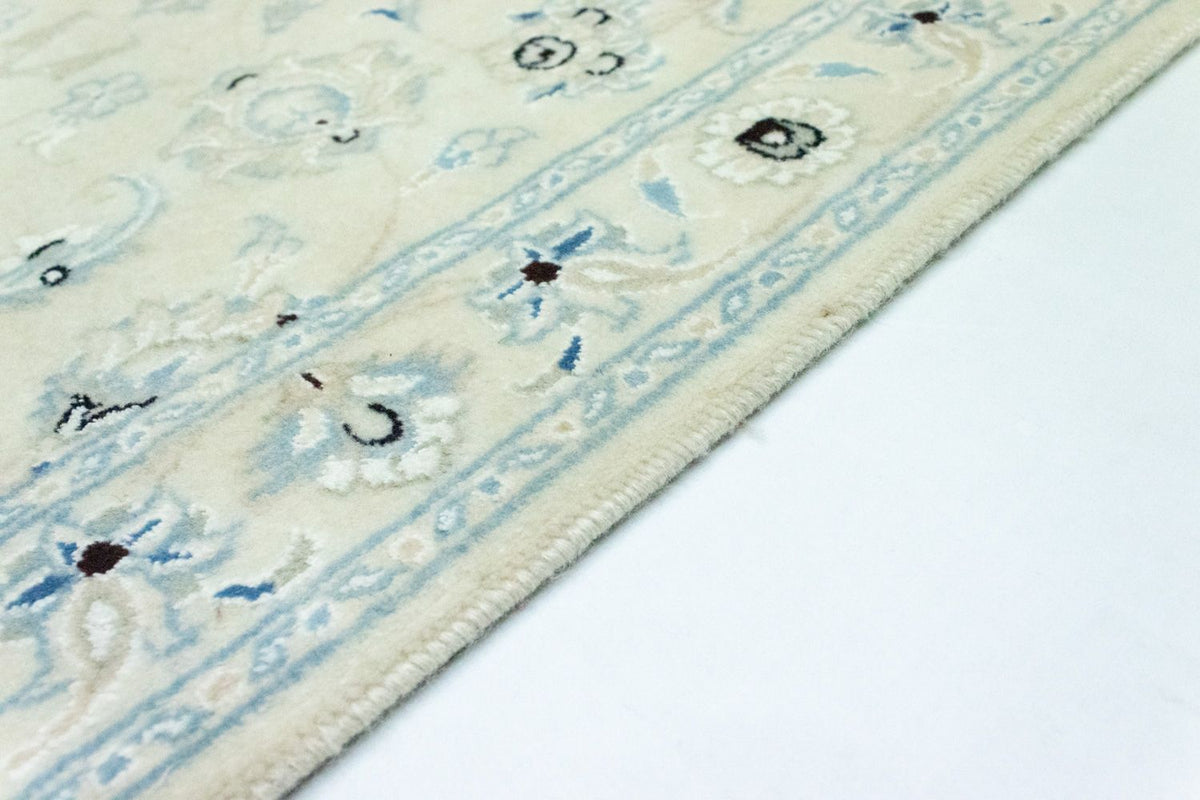 Tapis de couloir Tapis persan - Nain - 207 x 68 cm - blanc naturel