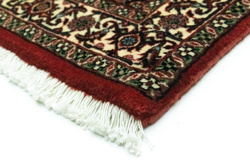 Tapis de couloir Tapis persan - Bidjar - 216 x 85 cm - rouge foncé