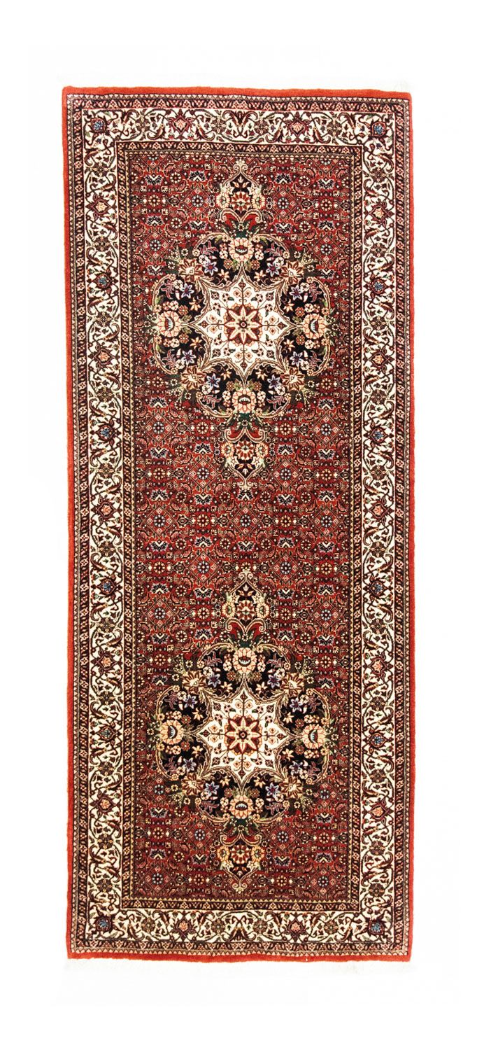 Tapis de couloir Tapis persan - Bidjar - 216 x 85 cm - rouge