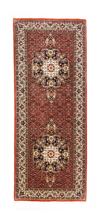 Tapis de couloir Tapis persan - Bidjar - 216 x 85 cm - rouge