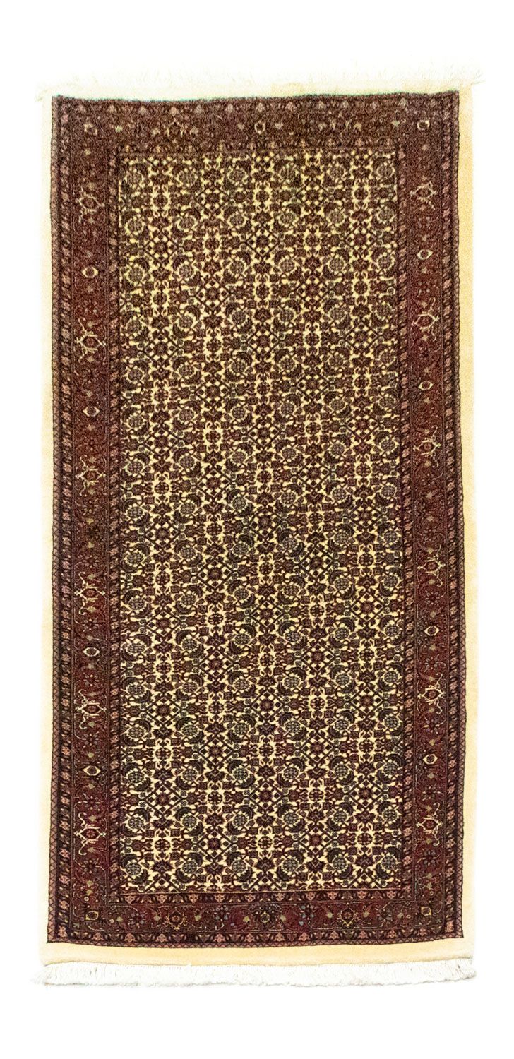 Tapis de couloir Tapis persan - Bidjar - 190 x 80 cm - beige