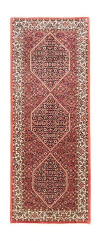 Tapis de couloir Tapis persan - Bidjar - 195 x 75 cm - rouge