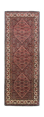 Tapis de couloir Tapis persan - Bidjar - 200 x 75 cm - rouge